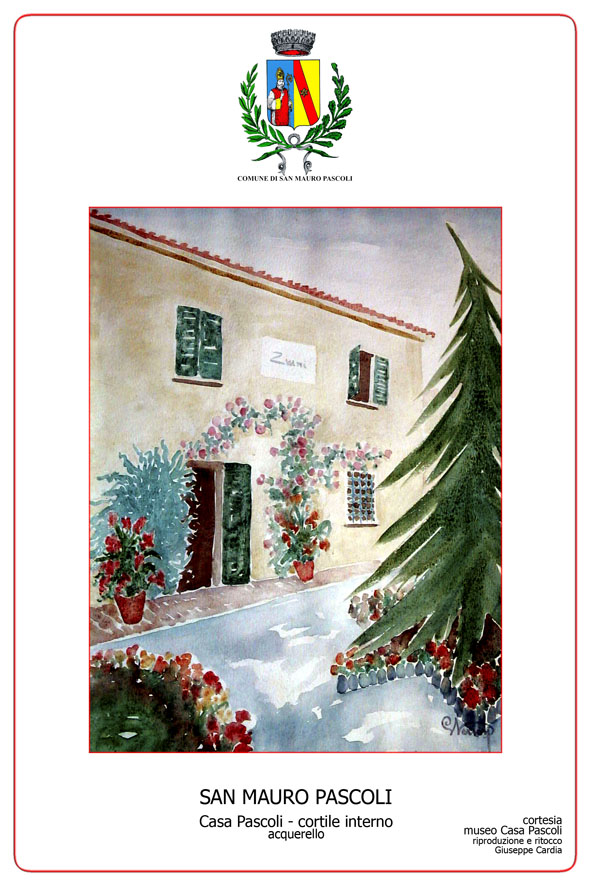 Cortile interno - Acquerello