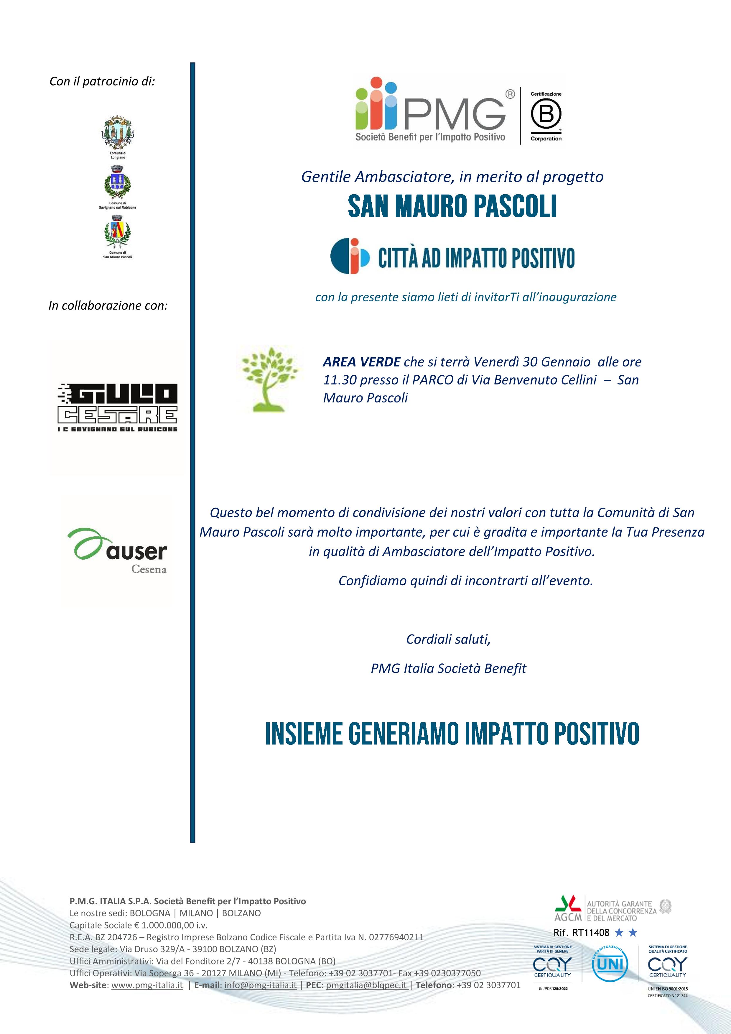 Inaugurazione Area Verde 30 gennaio 2026