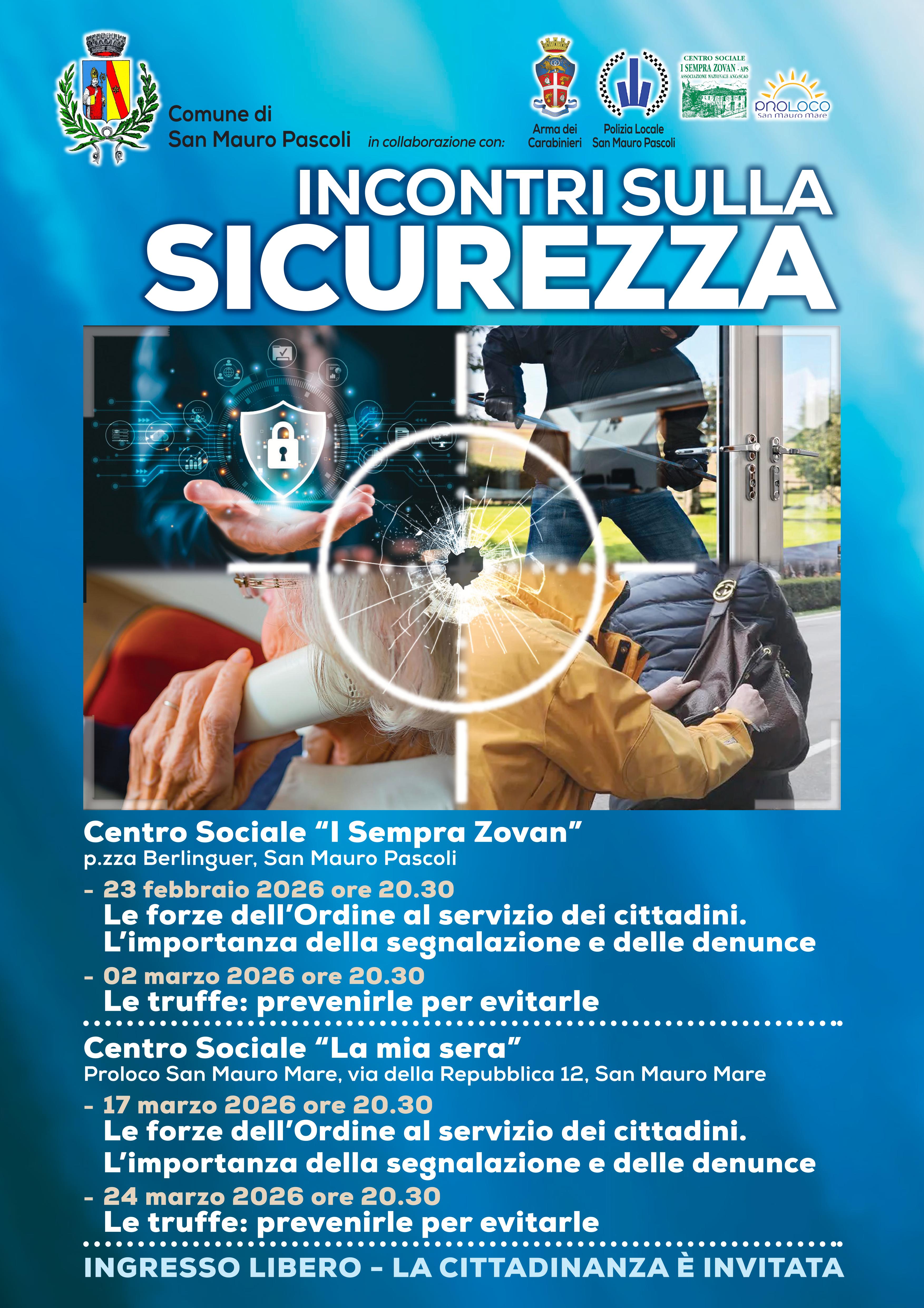 Incontri sulla Sicurezza a San Mauro Pascoli